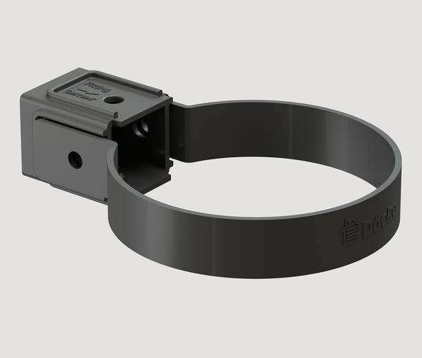 Хомут трубы универсальный Docke Standard D80 Серый