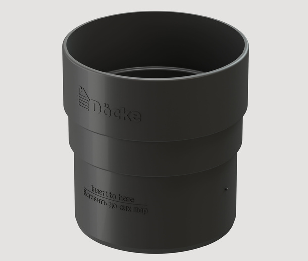 Муфта трубы соединительная Docke Standard D80 Серый