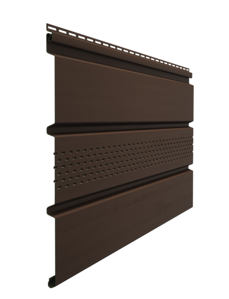 Софит Docke STANDARD/ Центральная перфорация T4/ Каштан
